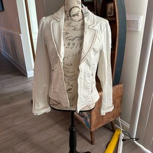NWT White House Black Market White Jacket 10
